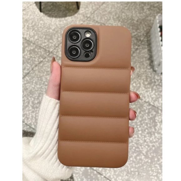 NEW iPhone 13/Pro/Max Plain Puffer Lens Protection iPhone case - Picture 10 of 14